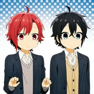 😐 Anime, Personajes, Uniformes escolares, Dibujos animados telegram sticker