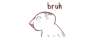 😒 bruh bruh, meme, engraçado, expressão telegram sticker