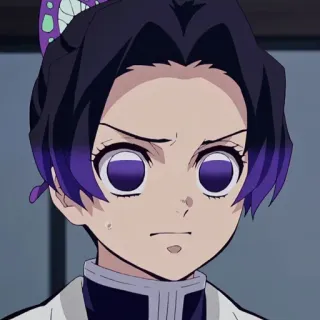 😡 Shinobu Kocho Demon Slayer 애니메이션, 귀멸의 칼날, 코쵸우 시노부, 나비, 만화 telegram sticker