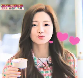 🍬 다연 • 채영 • 쯔위 coreano, café, fofo, garota, daeyeon, chaeyoung, tzuyu telegram sticker