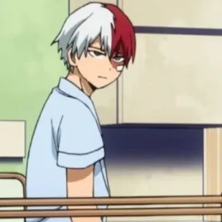 ❄️ Shoto Todoroki My Hero Academia Anime, Manga, My Hero Academia, Shoto Todoroki, Postać telegram sticker