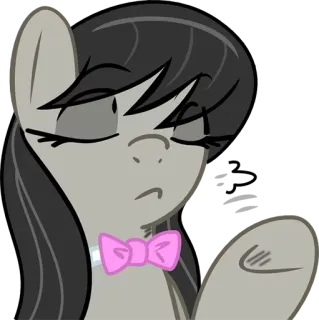😒 pony, cartoon, animal, cute telegram sticker