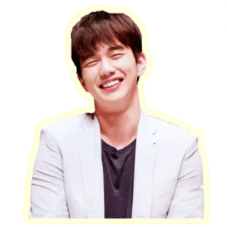 😄 man, smiling, portrait, person, happy, casual, korean, asian telegram sticker
