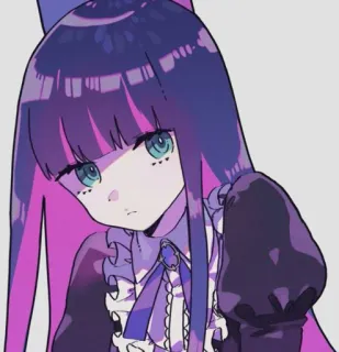 😑 Stocking Anarchy Panty & Stocking with Garterbelt Anime, Mangá, Desenho animado, Garota, Personagem, Meia, Anarquia telegram sticker