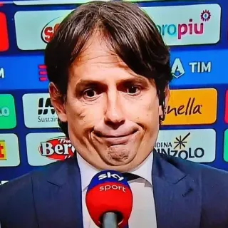 🤡 sky sport Inzaghi, Pelatih, Sepak Bola, Inter Milan, Serie A, Sky Sport, Wawancara telegram sticker