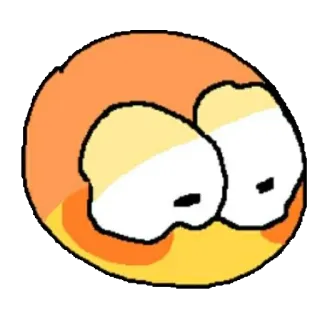 😰 Emoji, Dessin animé, Mignon, Sticker, Visage telegram sticker