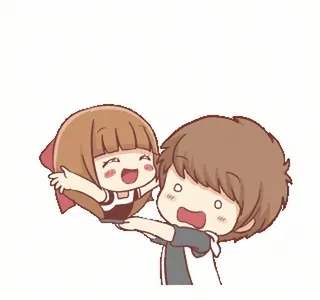 ❤️ Cartoon, Paar, Liebe, Beziehung, Süß telegram sticker