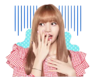 😱 Lisa kpop, ลิซ่า, blackpink, เกิร์ลกรุ๊ป, นักร้อง, ไอดอล telegram sticker