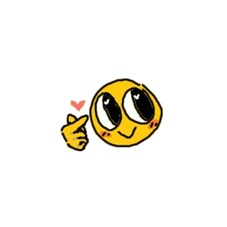 💓 Emoji, Coração, Amor, Fofo, Amarelo, Dedos telegram sticker