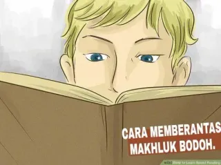 🤡 CARA MEMBERANTAS MAKHLUK BODOH. чтение, книга, иллюстрация, индонезийский telegram sticker