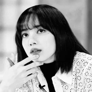 🌟 Lisa Lisa, Blackpink, K-pop, piosenkarka, celebrytka, portret telegram sticker