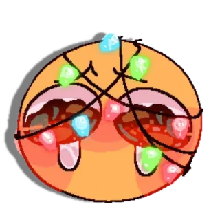 😶 Emoji, Luces, Navidad, Fiesta, Festivo telegram sticker
