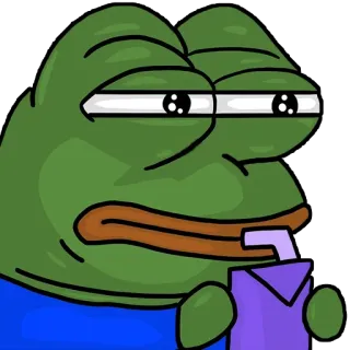 🥤 Pepe the Frog meme, frog, pepe, internet, juice whatsapp sticker