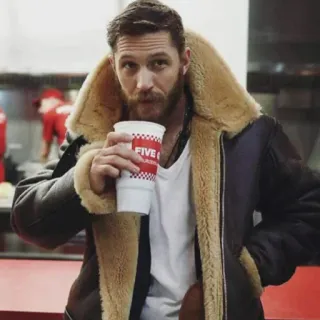 ⭐️ FIVE
GUYS
BURGERS
AND
FRIES Mann, Promi, Five Guys, Burger, Getränk, Jacke telegram sticker