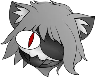 🧐 猫, モンスター, 不気味, 漫画, 動物 whatsapp sticker