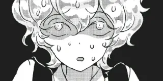 😰 Manga, Anime, Ausdruck, Schockiert, Angst, Schweiß telegram sticker