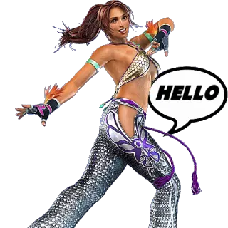 👋 Christie Monteiro Tekken HELLO Christie Monteiro, Tekken, Game fighting, Karakter, Halo telegram sticker