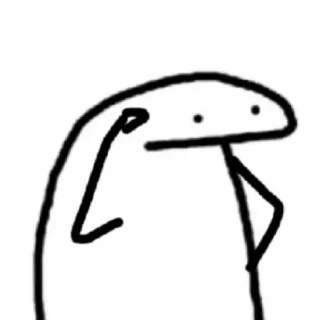 🗿 человечек, минимализм, каракули, мультфильм, персонаж whatsapp sticker