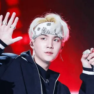 ☁️ Suga Suga, BTS, K-POP, バンダナ telegram sticker