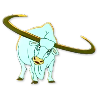 🐃 toro, animal, dibujo animado, longhorn, texas longhorn, ganado telegram sticker