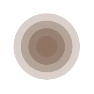 🌷 cercle, dégradé, marron, beige, géométrique, abstrait, minimaliste whatsapp sticker