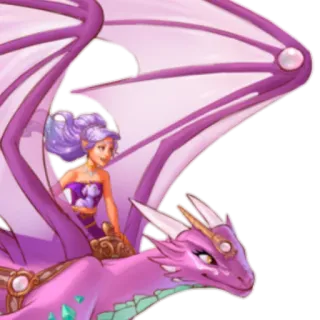 🦖 Drache, Fee, Fantasy, Flügel, Magisch whatsapp sticker