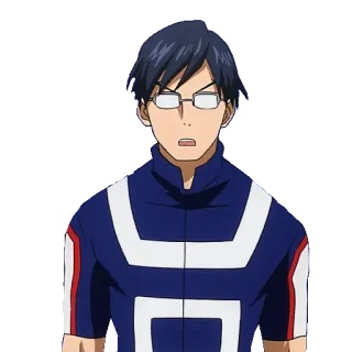 😯 Tenya Iida My Hero Academia Tenya Iida, Anime, My Hero Academia, Personaggio, Eroe telegram sticker