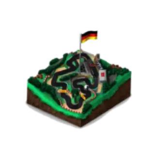 🇩🇪 เยอรมนี, ธง, แข่ง, สนามแข่ง, ขนาดเล็ก telegram sticker