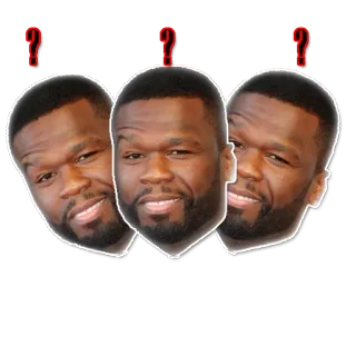 ❓ 50 Cent rapper, 50 Cent, muziek, beroemdheid telegram sticker