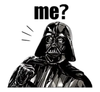 😟 Darth Vader Star Wars Dark Vador, Star Wars, Personnage de film, Science-fiction, Méchant telegram sticker
