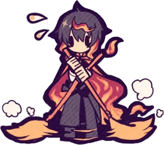 🗑️ anime, character, cartoon, art, illustration, fantasy telegram sticker