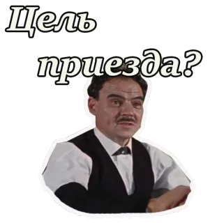 ☺️ Цель приезда? russo, adesivo, uomo, domanda, baffi telegram sticker