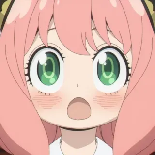 🥜 Anya Forger Spy x Family Anime, Schattig, Cartoon, Personage, Meisje, Spy x Family, Anya Forger telegram sticker