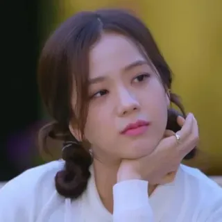 😶 Jisoo Джису, Blackpink, K-pop, певица, знаменитость, портрет whatsapp sticker