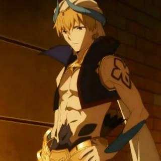 ✨ Gilgamesh Fate/stay night anime, king, archer, fate, servant, heroic spirit telegram sticker