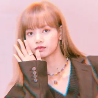 🐼 Lisa kpop, lisa, blackpink, sängerin, portrait, frau telegram sticker