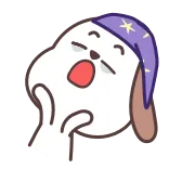 😴 dog, sleepy, cartoon, animal, cute, sleep telegram sticker