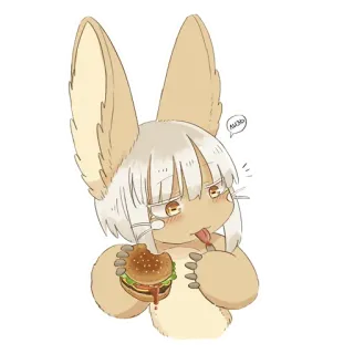 👅 AMMM Anime, Fofo, Hambúrguer, Comida telegram sticker
