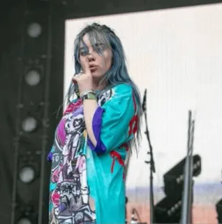 ✨ Billie Eilish chanteur, musicien, pop, Billie Eilish telegram sticker