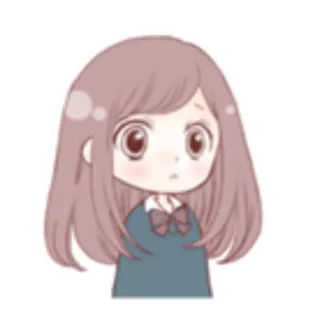 ✨ Ragazza anime, Cartone animato, Personaggio, Kawaii, Carino, Femminile telegram sticker