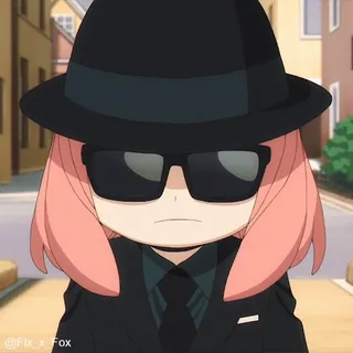 😎 Anya Forger Spy x Family Anime, Spion, Familie, Manga, Süß telegram sticker
