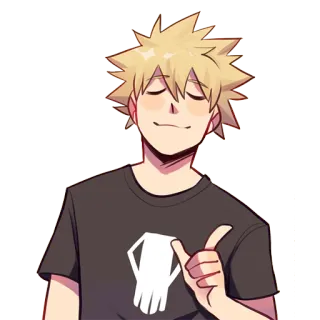 (@Tengen) Bakugou Katsuki telegram stickers
