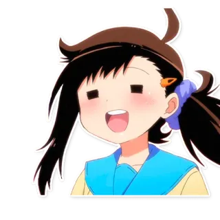 ☺️ Anime, Cartone animato, Ragazza, Felice, Carino, Personaggio telegram sticker