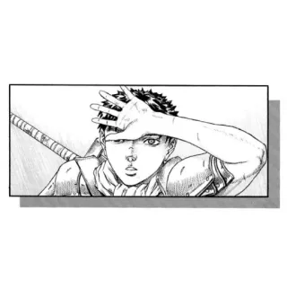 🥵 Guts Berserk berserk, guts, manga, anime, épée, guerrier telegram sticker
