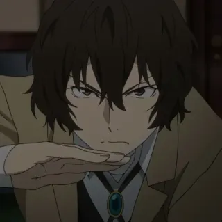 ✨ Dazai Osamu Bungo Stray Dogs อนิเมะ, ตัวละคร, ดาไซ โอซามุ, Bungo Stray Dogs, มังงะ telegram sticker