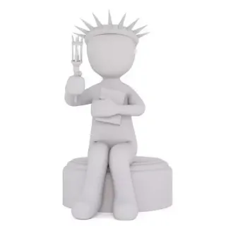 🗽 statue of liberty, new york, landmark telegram sticker