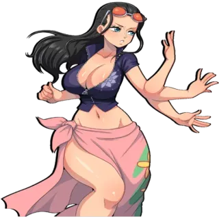 🍑 Nico Robin One Piece Anime, Manga, One Piece, Nico Robin, Donna, Personaggio telegram sticker