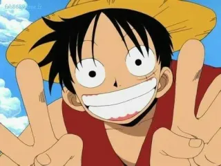 🖤 Monkey D. Luffy One Piece Anime, Monkey D. Luffy, One Piece, Strohhut, Cartoon, Charakter telegram sticker