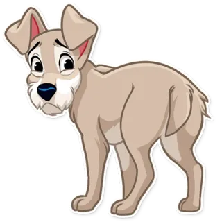 😪 chien, chiot, animal, mignon, dessin animé telegram sticker