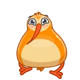 🤩 burung, kiwi, imut, hewan whatsapp sticker